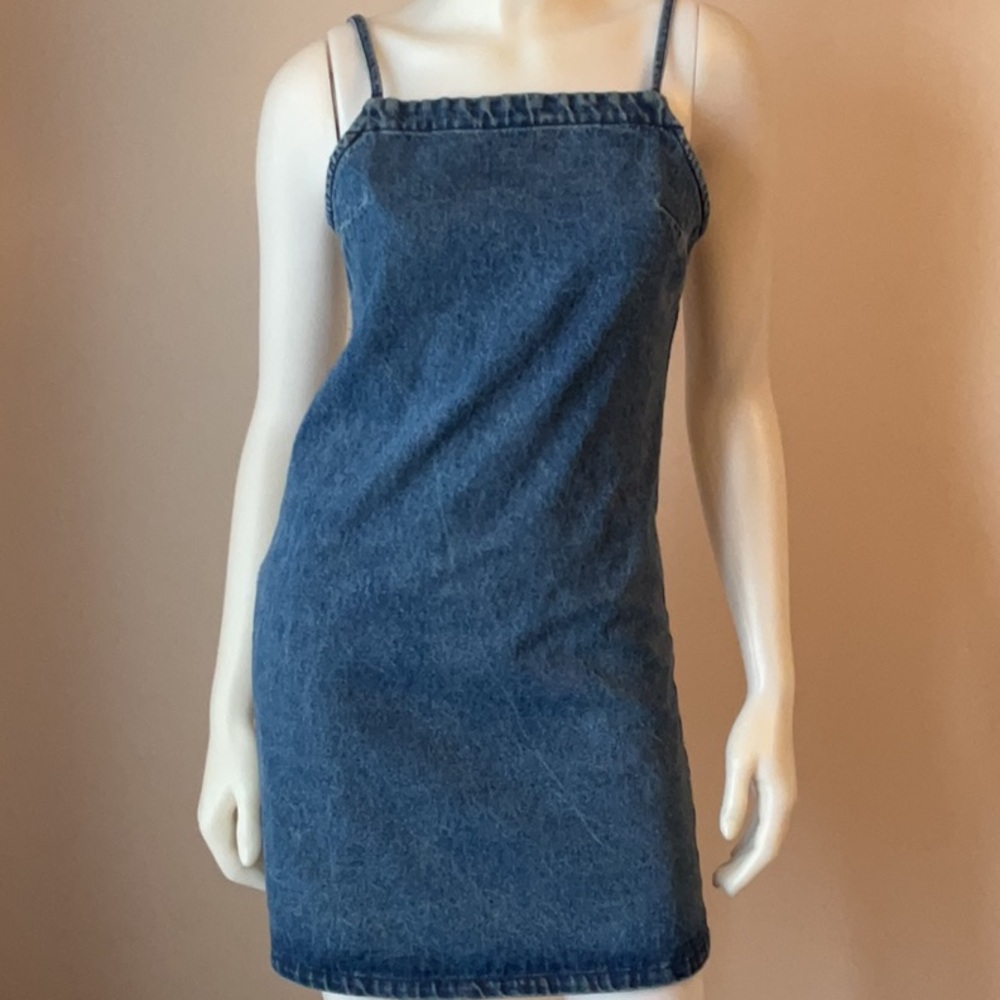 Frank And Oak Denim Mini Dress - Picture 4 of 8
